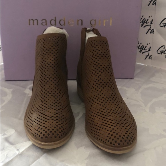 brown Bootie by Madden Girl - Picture 8 of 14
